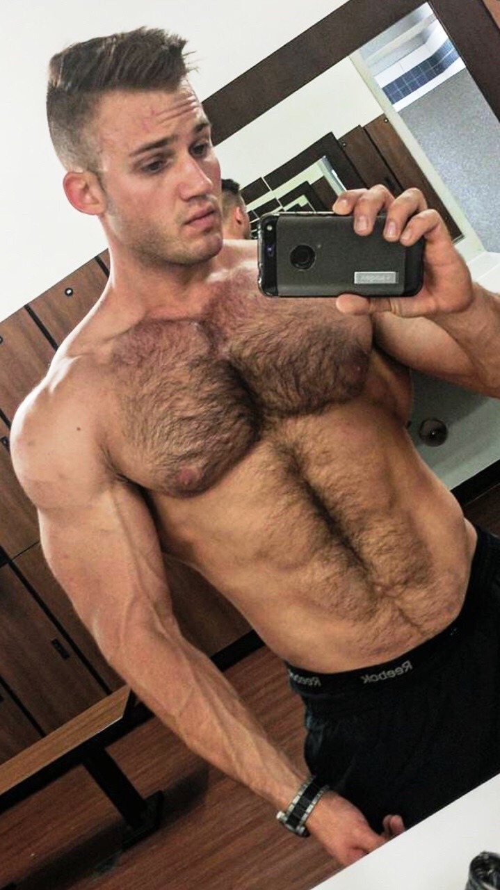 shirtless-sexy-hairy-chest-gay-cub-strong-veiny-arms-young-man-selfie