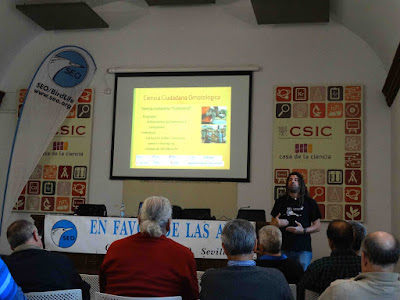 Conferencia 5 de Abril 2016: "CiberCiencia para ornitólogos. Aplicaciones de ciencia ciudadana". Grupo Local SEO-Sevilla.
