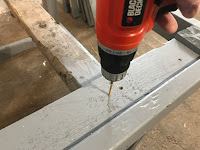 Securing in place with deck screws
