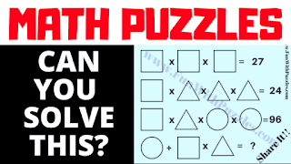 Algebraic Maths Brain Teasers to Test Your Mathematical Skills