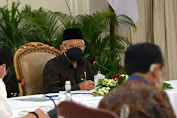 K H Ma'ruf Amin Pimpin Rapat Bahas RUU Tentang ASN di Istana Wapres