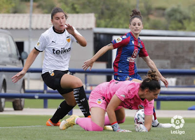El Valencia CF penaliza con un empate la falta de acierto del Levante UD Femenino