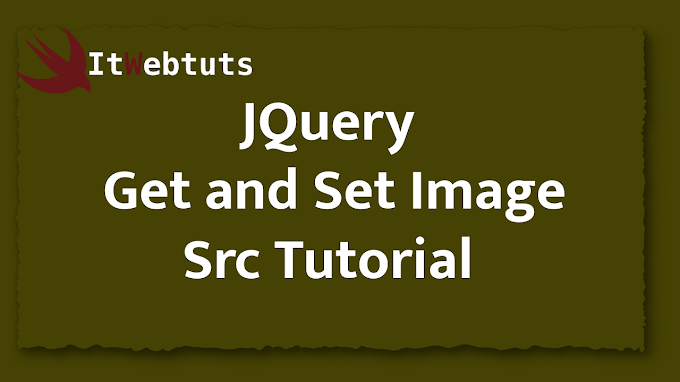 JQuery Get and Set Image Src Tutorial