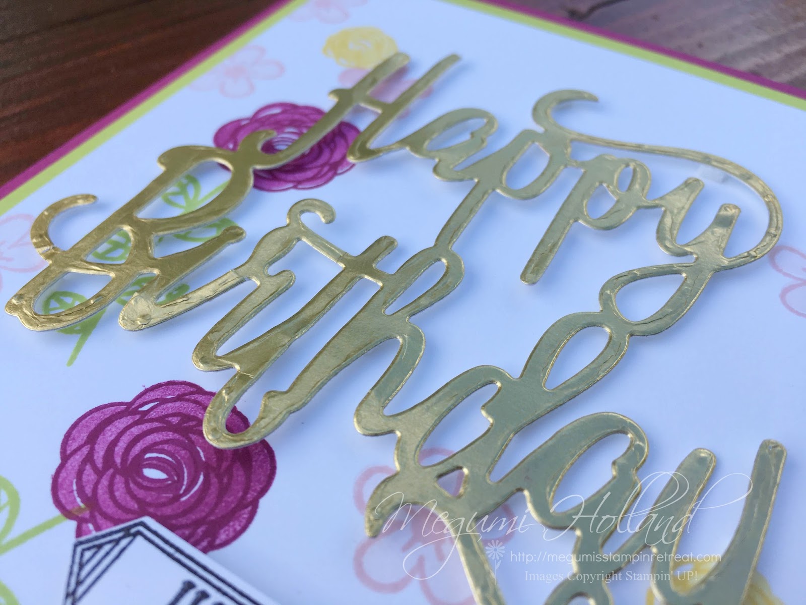 Seven Hills Crafts Blog Big Bold And Gold Happy Birthday