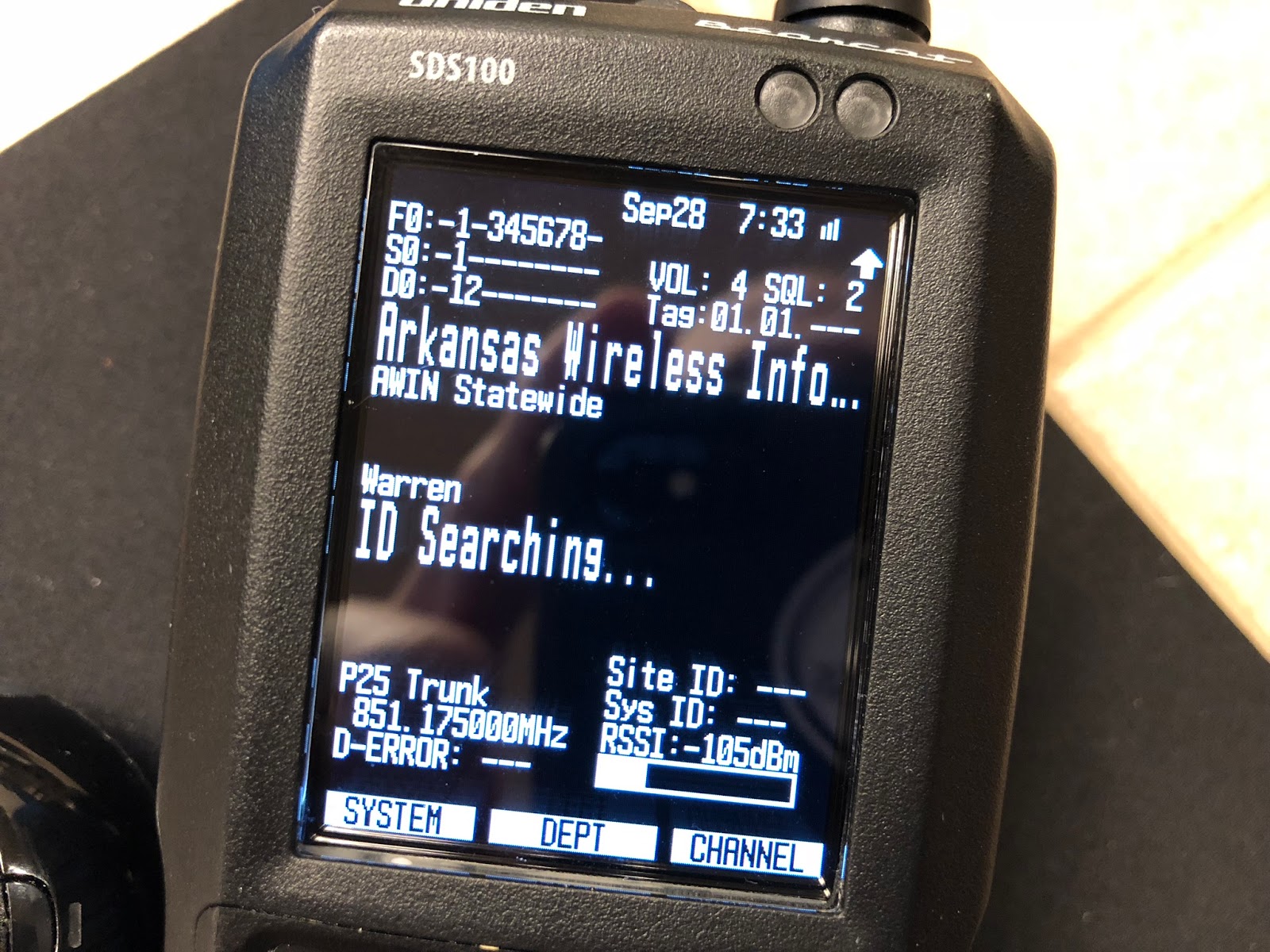 Monitoring Reviews Uniden SDS100 Review and How To