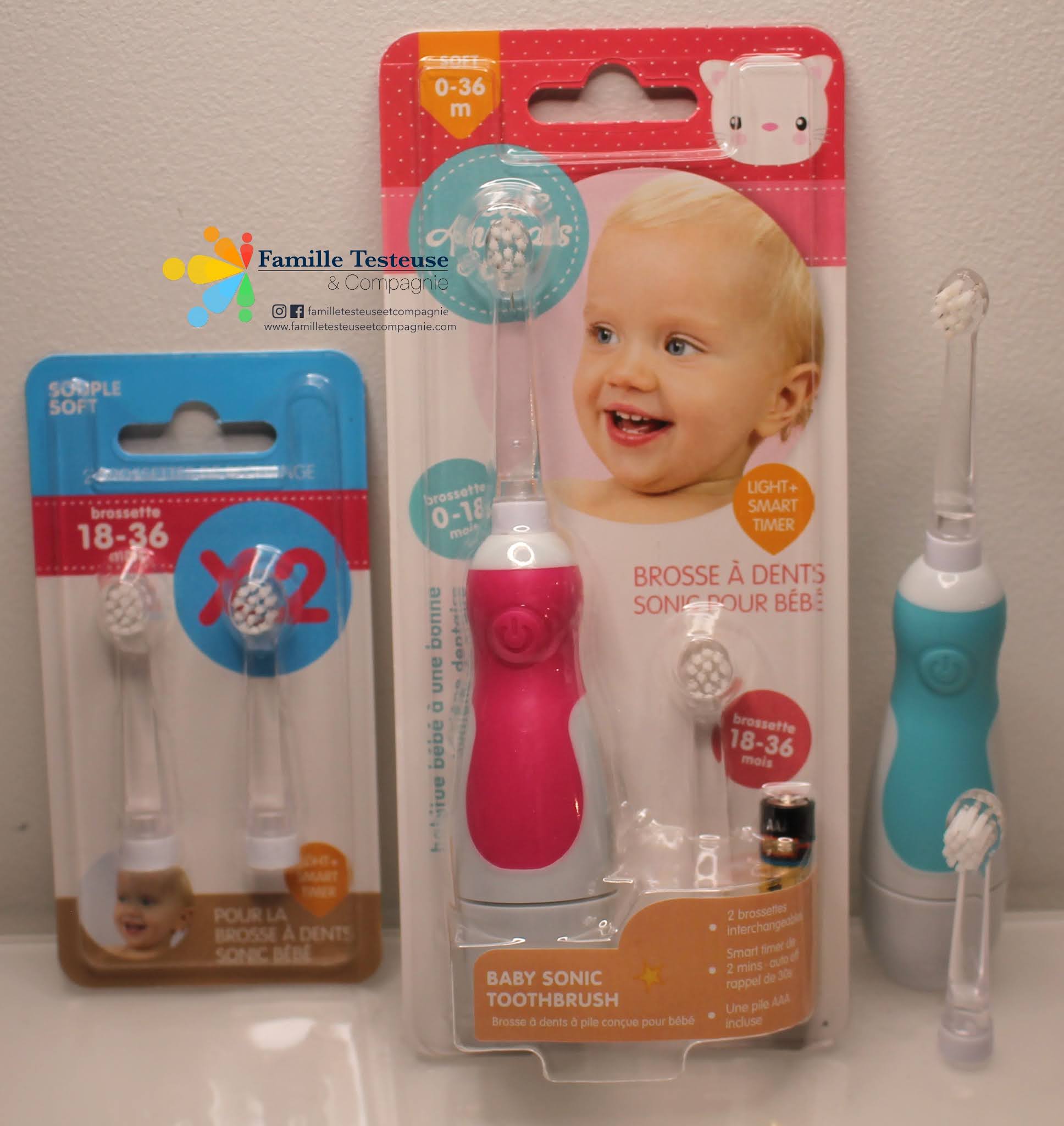Pack cadeau:Brosse à dents+4brossettes+Lunettes soleil+Dentifrice bébé –  Les Babygators