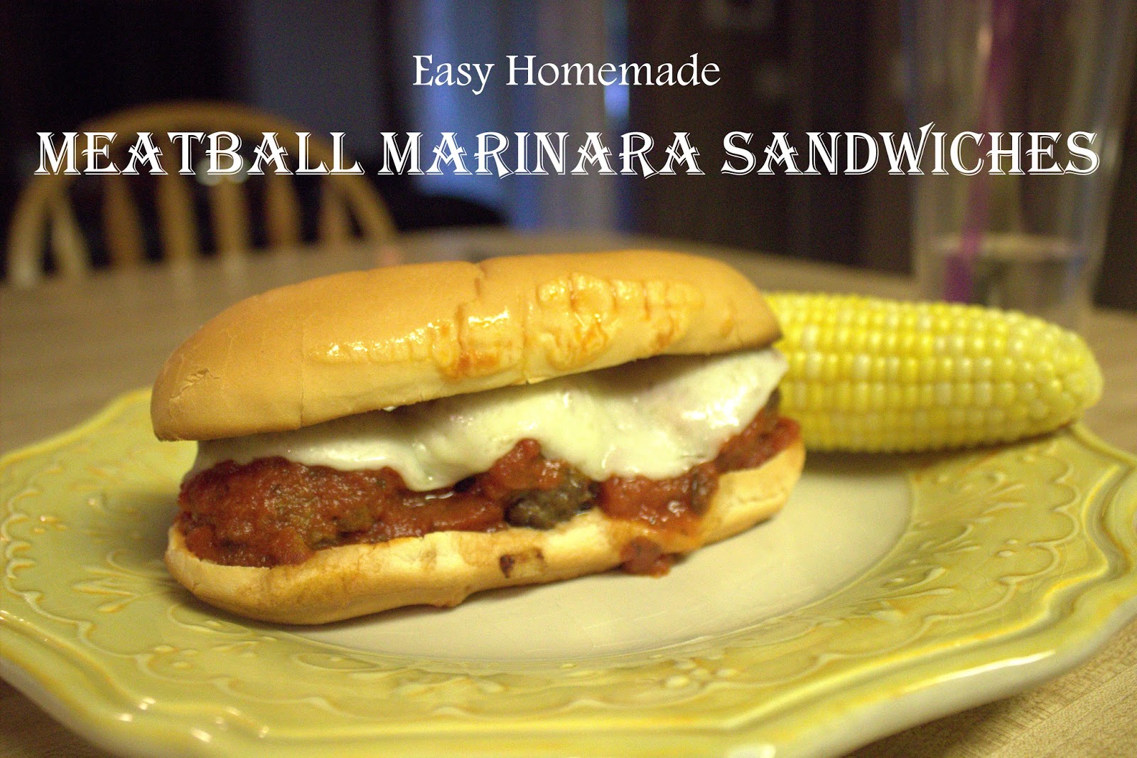 a little moore Homemade Meatball Marinara Sandwiches