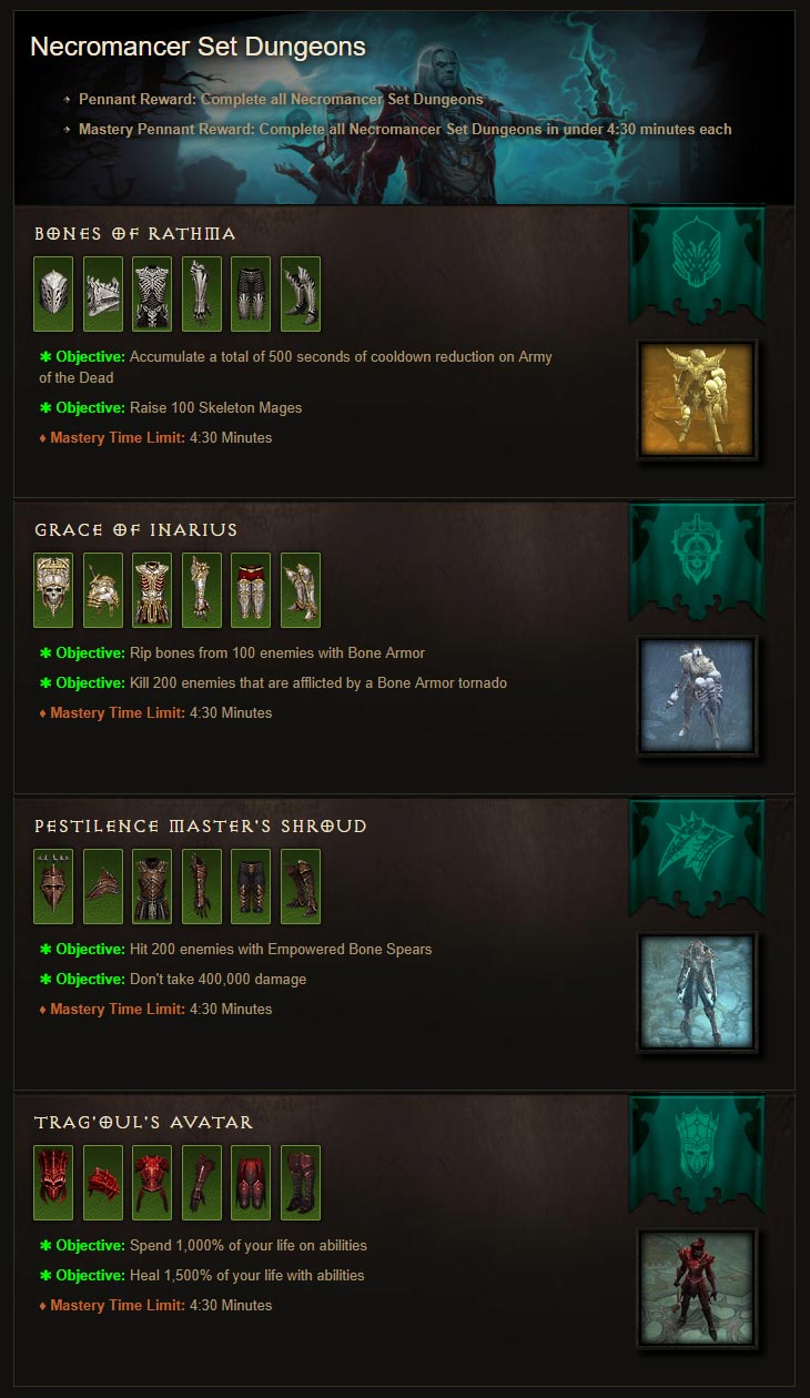 Class Set Dungeons Nhiệm vụ cổ xưa (nốt) Diablo's Box