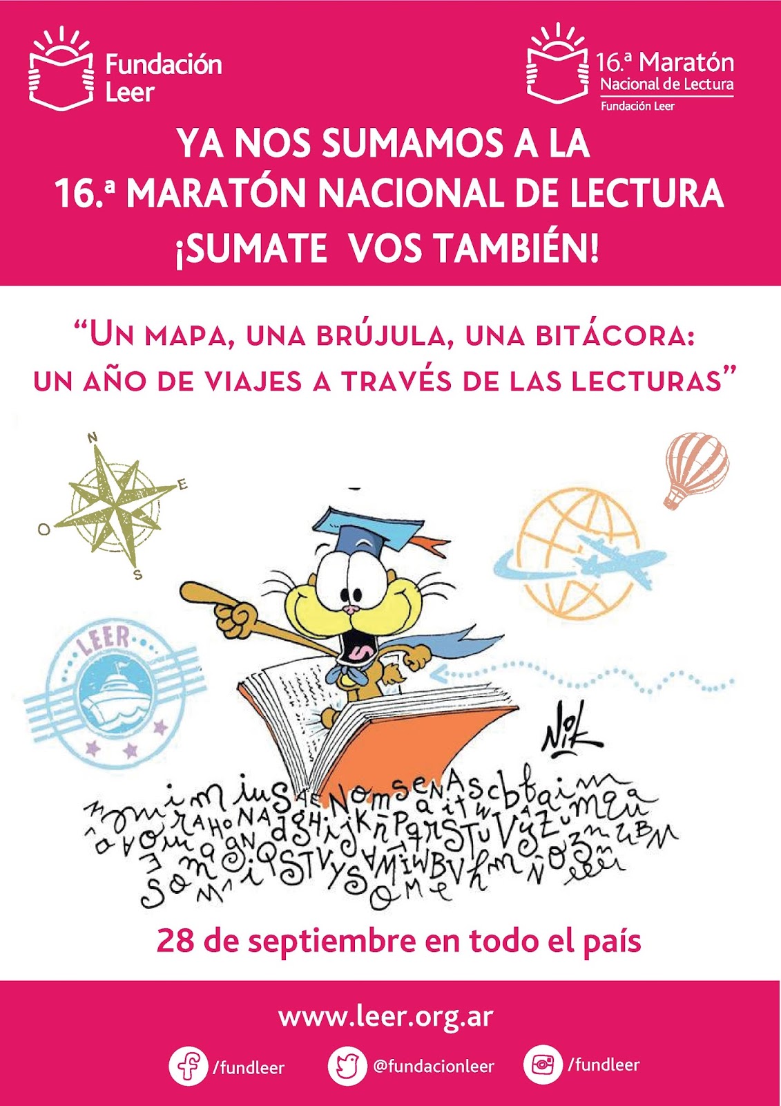 Resultado de imagen para maraton de lectura 2018