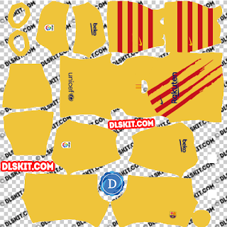 DLS FC Barcelona Senyera Fourth Kit 2019/20 Dream League Soccer 2020
