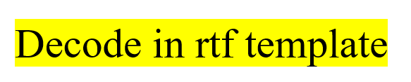 Oracle Application's Blog: How to decode in rtf template
