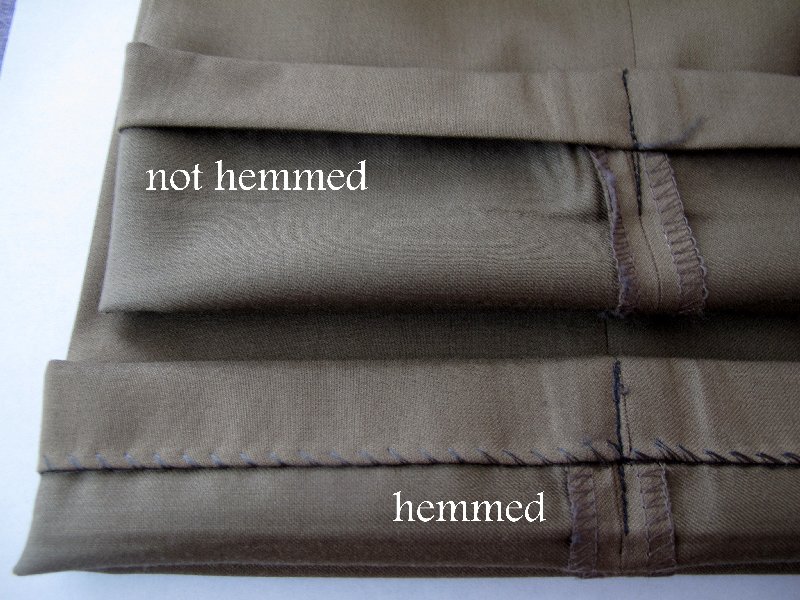 Love City: hemming pants with an invisible seam