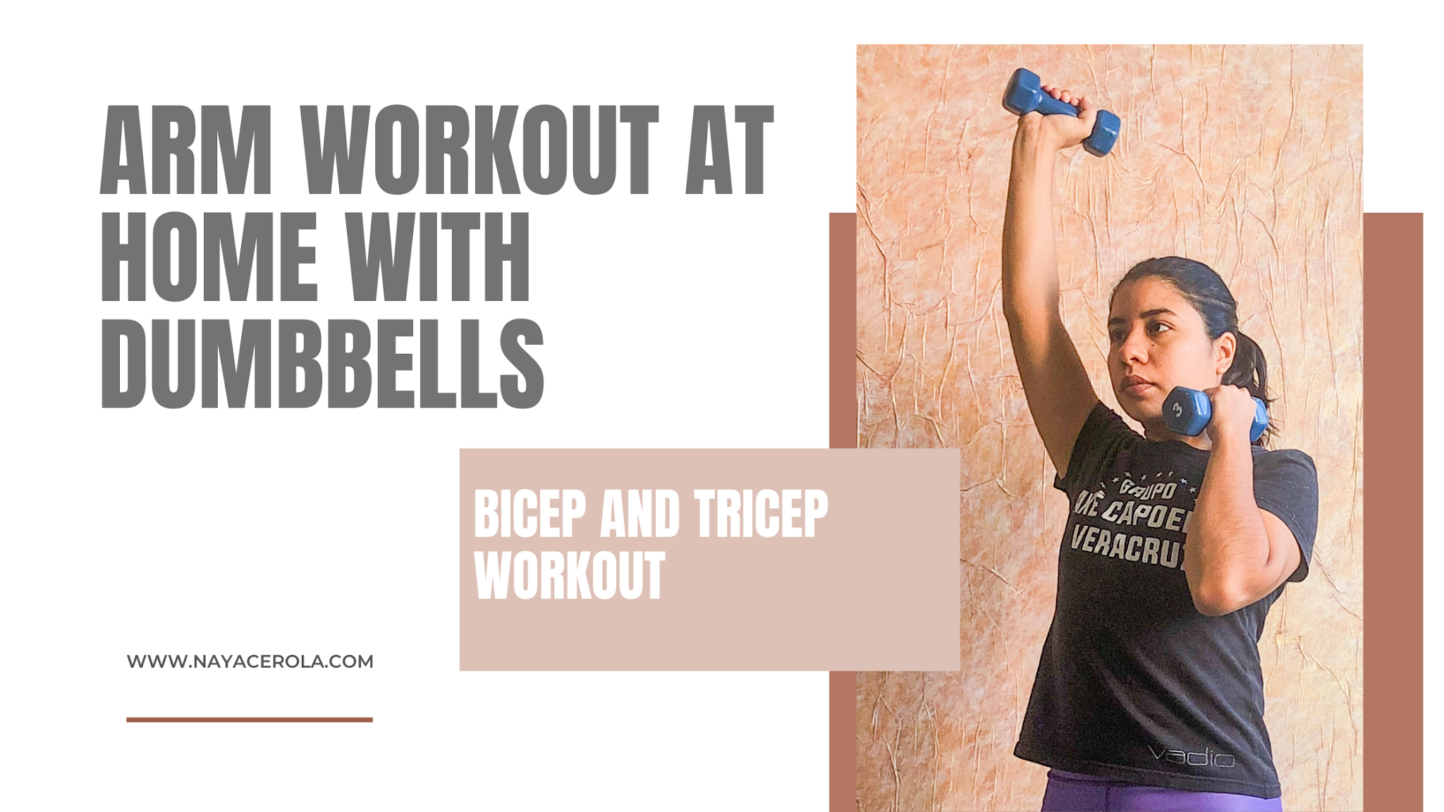 Arm Workout At home with Dumbbells NayAcerola, Fitness and