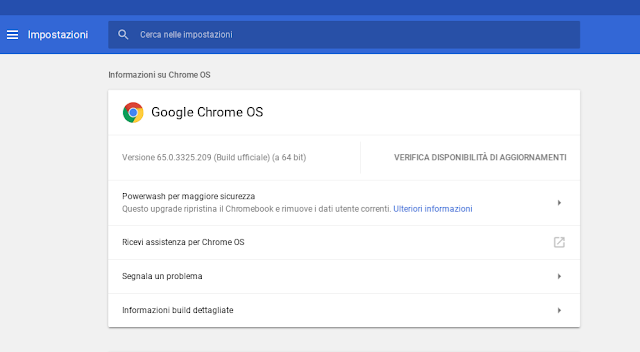 ChromeOS si aggiorna alla versione Stabile 65.0.3325.209 e finalmente ripristina la connessione MTP