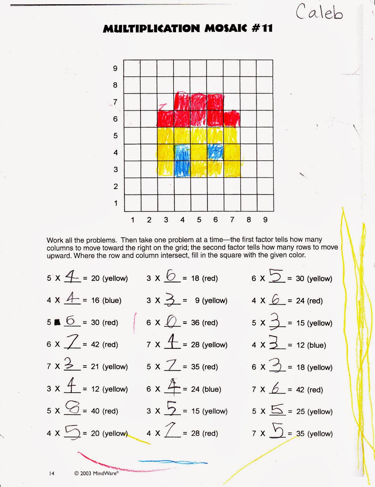 ABC Krug Academy Multiplication Mosaics