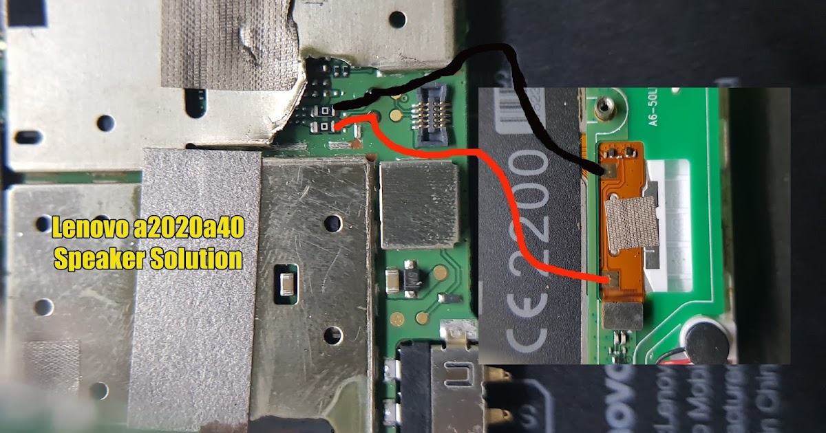 Lenovo A2020a40 Jumper Speaker Solution Reparasi Handphone
