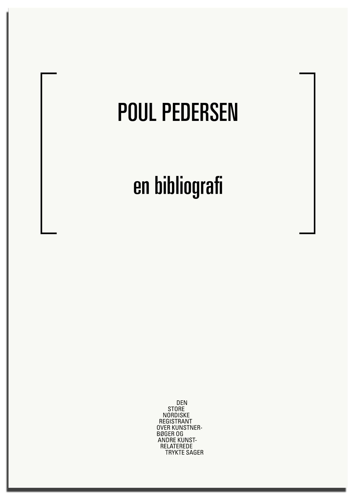 Poul Pedersen -en bibliografi