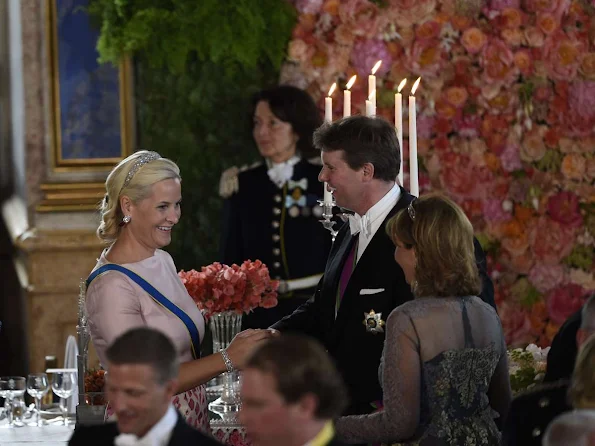 Swedish Royal Family held a wedding dinner in honor of Prince Carl Philip and Princess Sofia at the Royal Palace