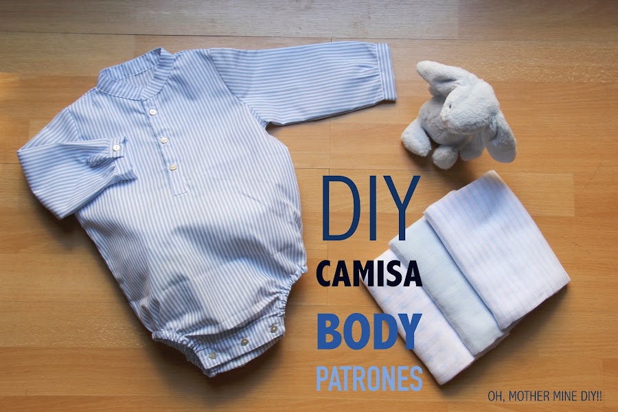 DIY Cómo hacer camisa-body para bebé (patrones gratis) blog costura y diy