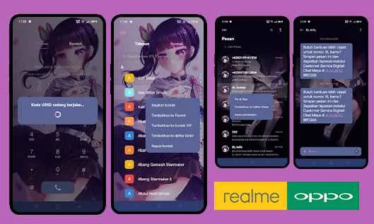 Download Tema Anime Untuk Oppo A3S, A5S, A1K, A12, A92 dan Realme