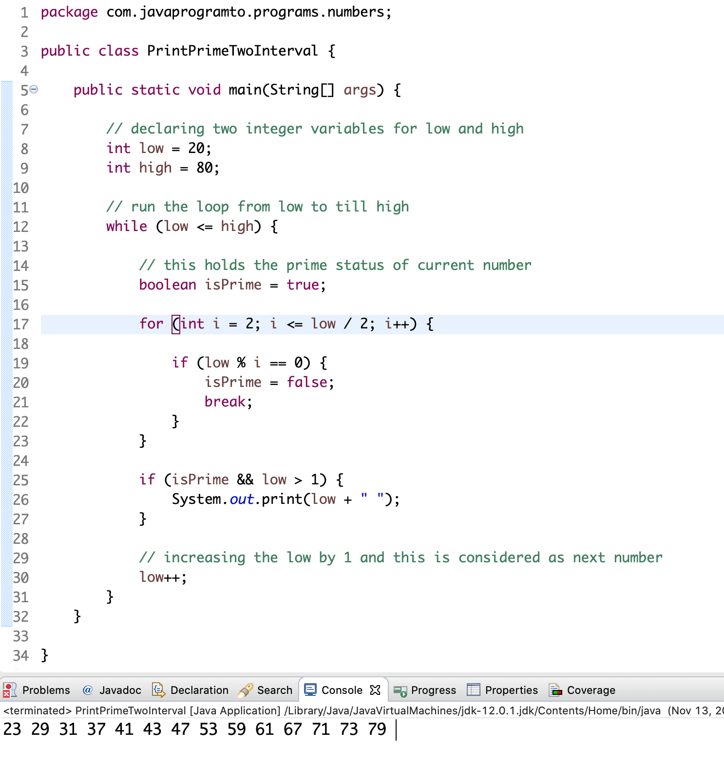 Java Program To Print Prime Numbers Between Two Intervals SexiezPicz 