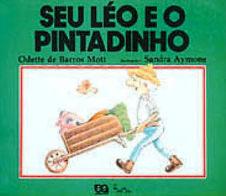 Seu Leo e o Pintadinho | Odette de Barros Mott | Editora: Ática (São Paulo-SP) | Coleção: Lagarta Pintada | 1987-1999 | ISBN: 85-08-02401-0 | Capa: Sandra Aymone (ilustração) | Ilustrações: Sandra Aymone |