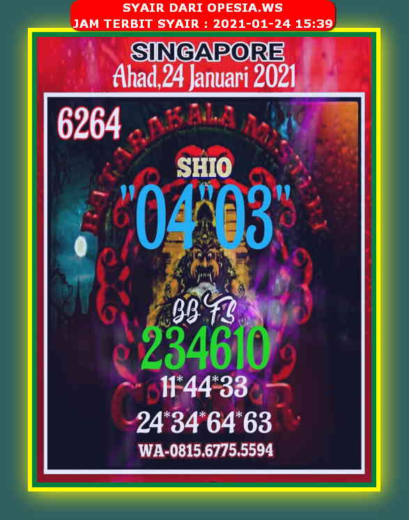 PREDIKSI singapura