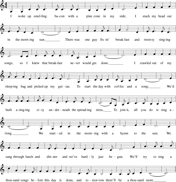 Traditional Folk A THOUSAND SONGS Sheet Music and MIDI