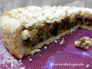 Crostata con ricotta, amaretti e cioccolata