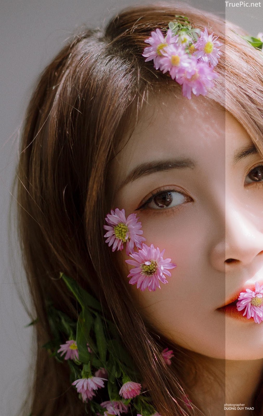 Vietnamese beautiful model Vu Thanh Huong - Fairies purple chrysanthemum - Picture 14