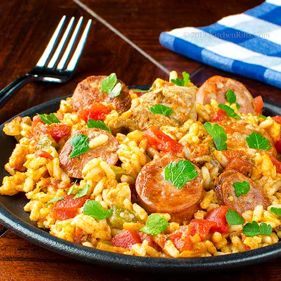 Kitchen Riffs Chicken and Andouille Jambalaya