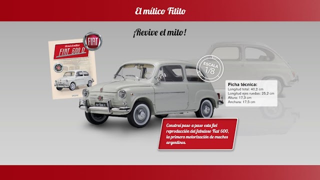 Fiat 600 D 1:8 Salvat Argentina