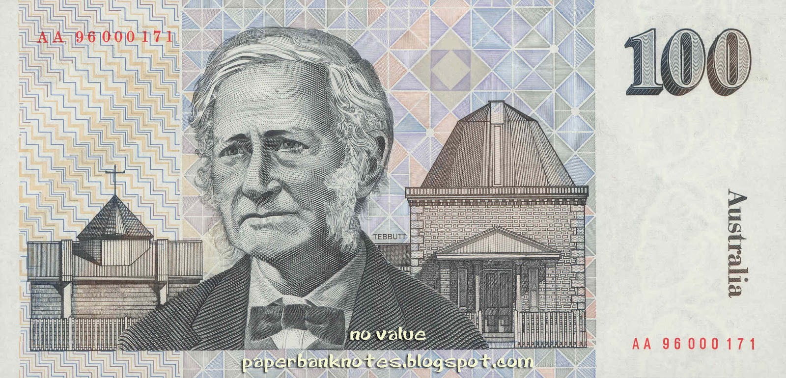 australia: .Australia - 1996 $100 Portfolio Issue Paper and Polymer