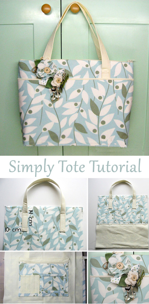 Simply Tote Bag Tutorial ~ DIY Tutorial Ideas!