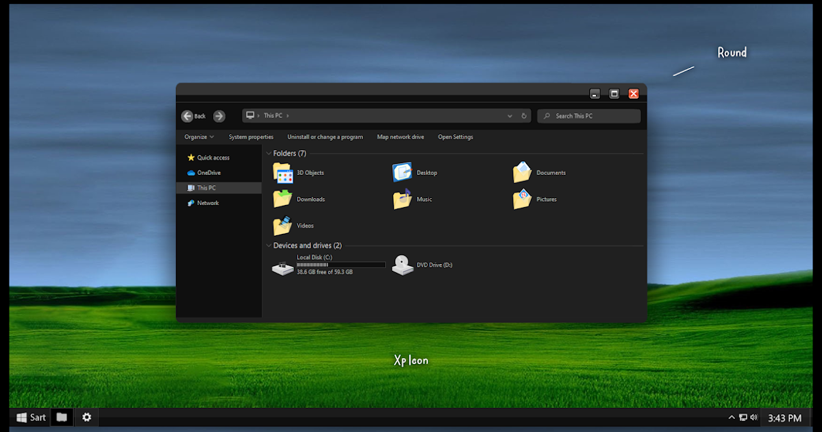 Xp Dark Mode Theme For Windows 10 20h2 Cleodesktop I Windows 10 Themes