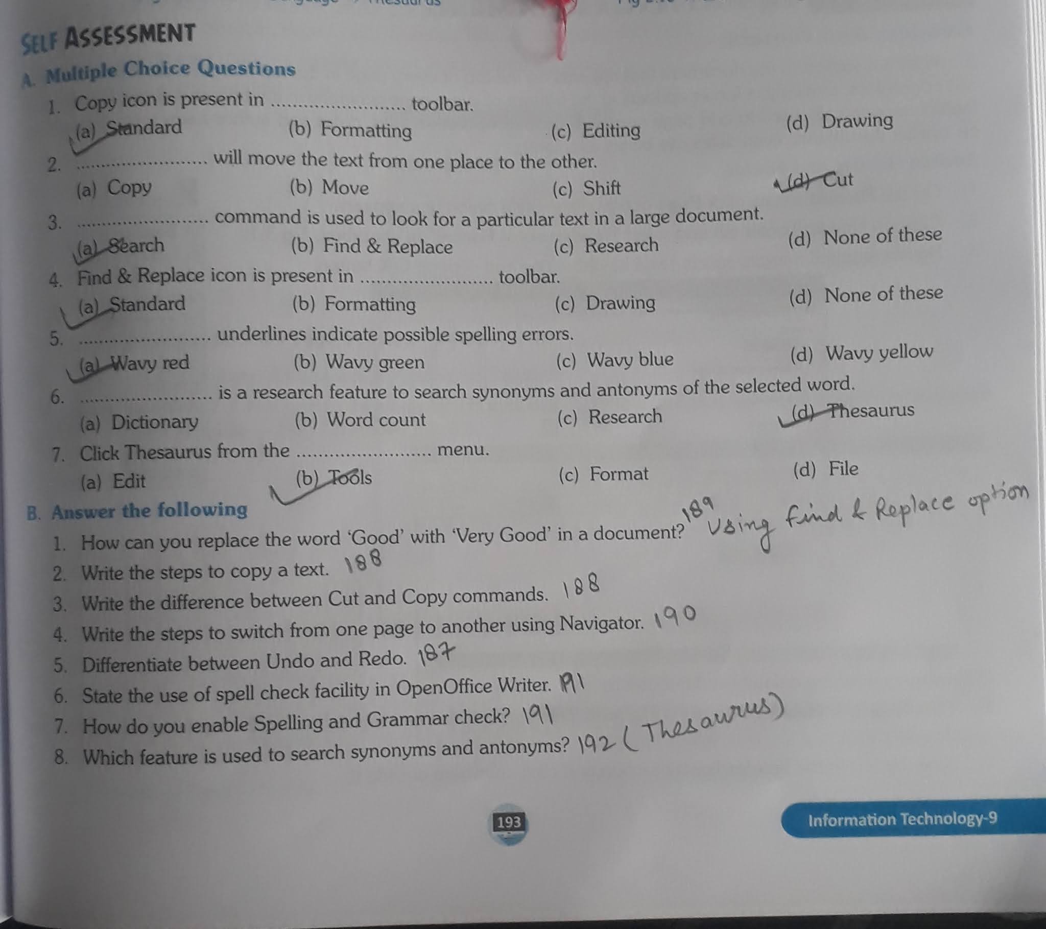 dps assignment booklet class 9
