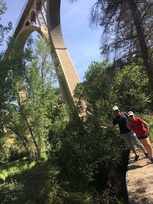 senderismo, haz deporte, trekking, salida en familia, salida al campo, Els canalons, racó de sant bonaventrua, alcoy, salt, via verde, puente de las 7 lunas, barrio de batoy, casas del salt, río polop, paso de la muerte, 