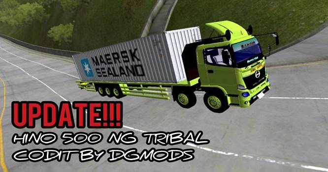 Update 6 Varian MOD Truck Hino 500 Tribal BUSSID Codit By DGMods