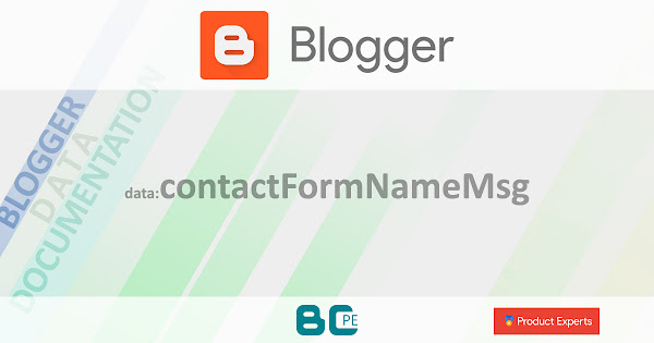 Blogger - Gadget ContactForm - data:contactFormNameMsg