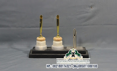 Pen Holder Marmer, Tempat Pulpen Meja