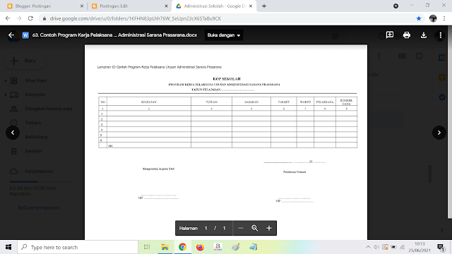 Contoh Program Kerja Pelaksana Urusan Administrasi Sarana Prasarana Sekolah