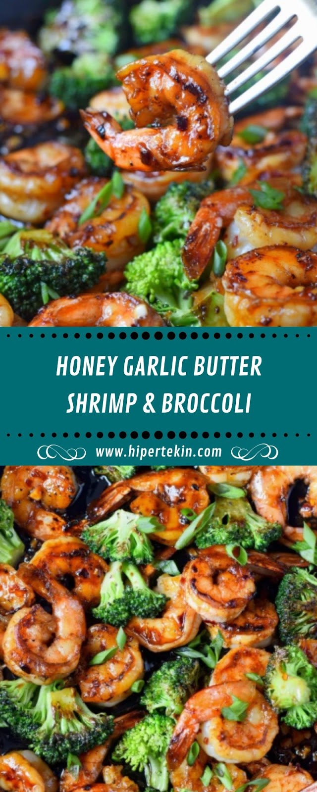 HONEY GARLIC BUTTER SHRIMP & BROCCOLI