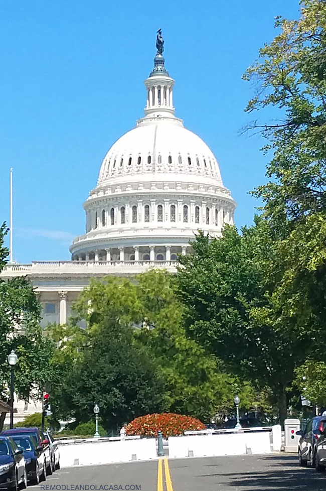 View of the capitol dome from outside