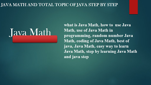 worldprogrammng.com: what is Java Math,how to use Java Math,use of Java ...