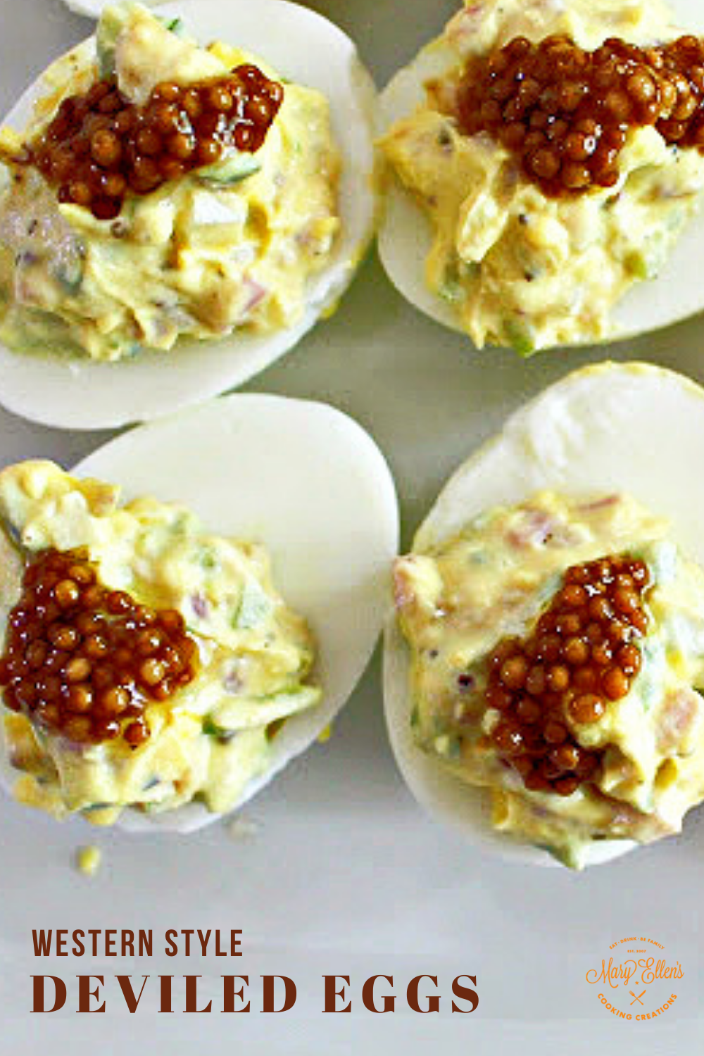 Mary Ellen's Cooking Creations Western Deviled Eggs with Pickled