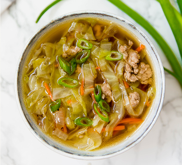 Paleo Egg Roll Soup vegetarian