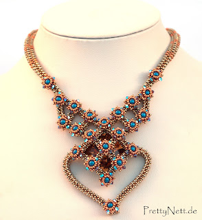 Beaded necklace "Lady Malvasia" - Design by PrettyNett.de