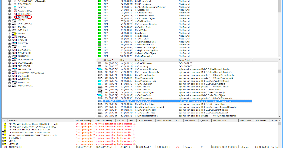 The Excel Development Platform Using DUMPBIN.exe to replicate