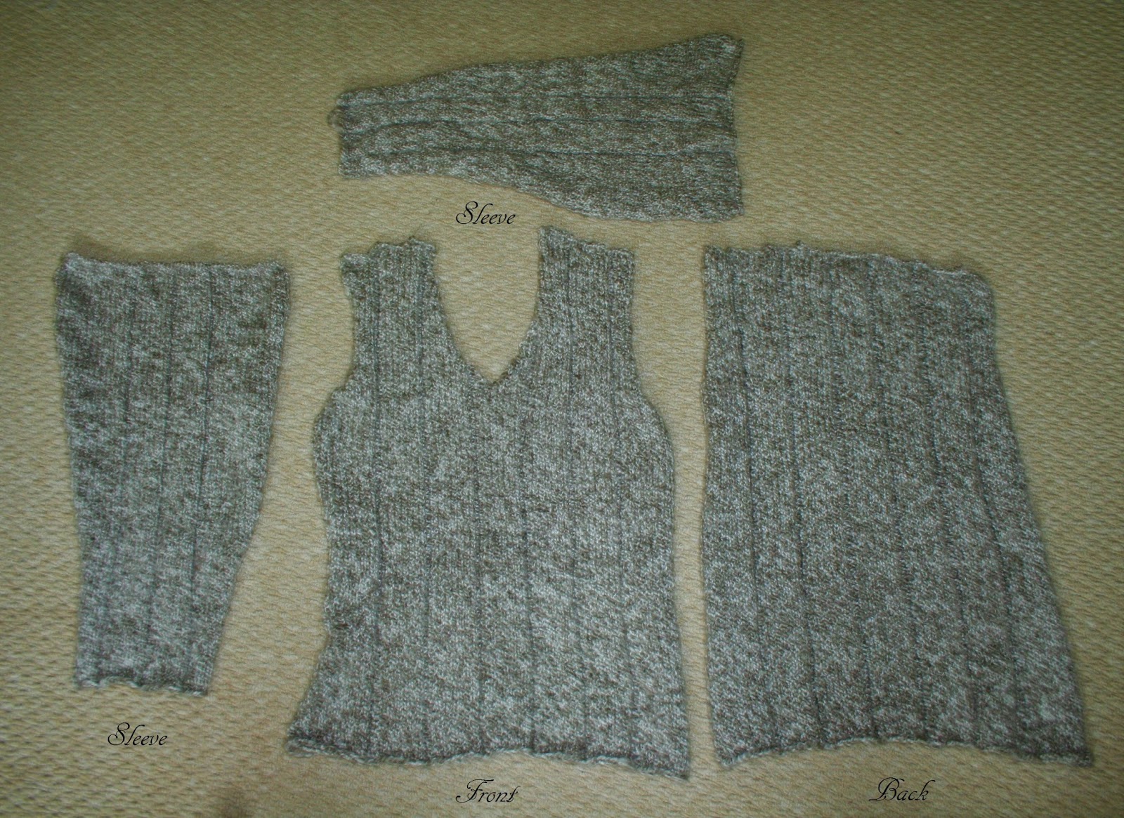 Needles and Wool Finished Knitting My First Sweater!