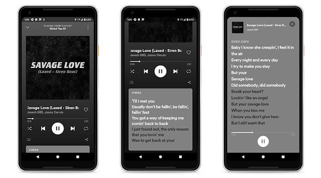 Spotify Kini Memaparkan Lirik Lagu Bagi Pengguna Malaysia